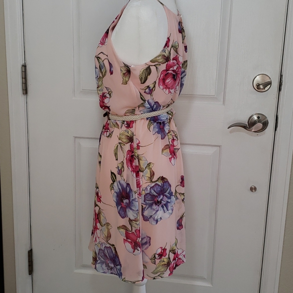 IZ Byer Flower print dress sz S - Picture 4 of 12